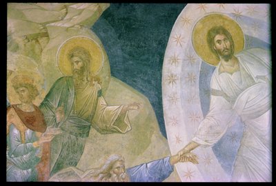 The Anastasis, depicted on the Parecclesion, from the Chora Monastery by Byzantine